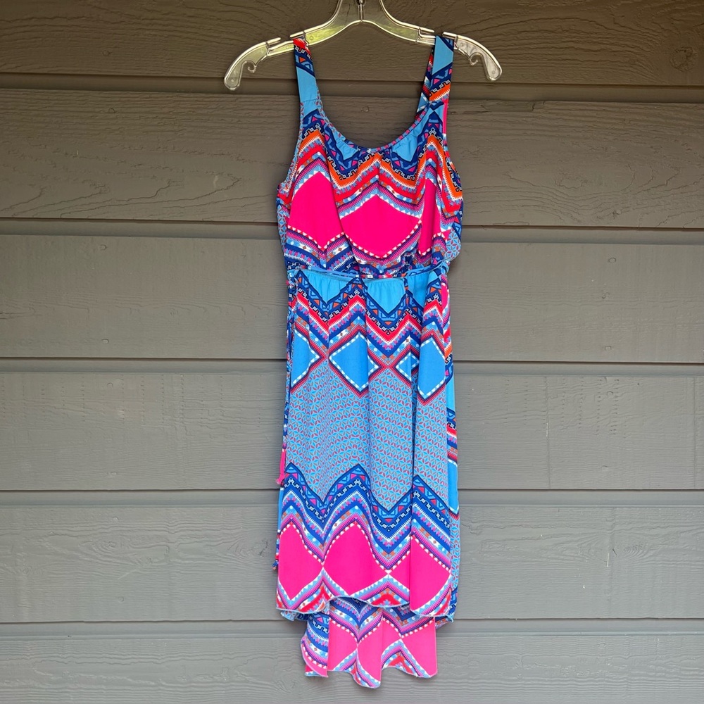 PAPER DOLL BLUE HIGH LOW DRESS  SIZE 14